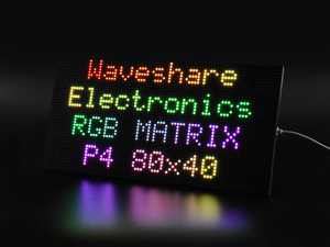 แผงเมทริกซ์ LED สีเต็มรูปแบบ RGB ของเวฟแชร์ระยะพิทช์ 4 มม., 80×40 พิกเซล, ปรับความสว่างได้ K529 - Product Image 5