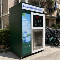 Station de remplissage d'eau en libre-service pour la communauté commerciale, avec réservoir en acier inoxydable de 800 L, stérilisation, carte IC, code QR et recharge à distance
