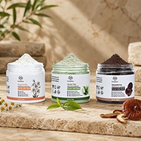 Masque facial en gelée cristalline en poudre, à base de Ganoderma, thé vert, camomille, biologique, hydro-peeling, pour usage SPA, 200g, marque privée