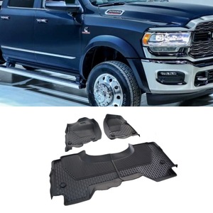 แผ่นรองเท้ารถยนต์ TPE ไร้กลิ่น ป้องกันสิ่งสกปรก ทนทานต่อการสึกหรอ สำหรับ Dodge Ram 2019-2020 ชุดแต่งรถยนต์ อุปกรณ์เสริมในรถยนต์ - Product Image 1