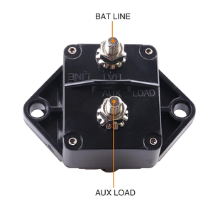 Disjoncteur plastique 2 pôles DC 12V 20A-200A étanche à réinitialisation manuelle pour bateau, camion, camping-car, audio automobile - Product Image 4