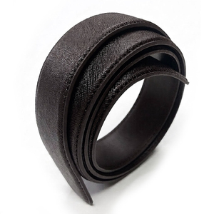 Sangle de ceinture de remplacement en cuir de vache véritable d'origine coréenne, 33 mm x 130 cm, sans trou de fixation pour boucle à ardillon automatique, vente en gros - Product Image 3