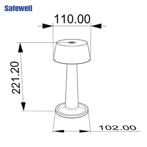 Ambient Dining Bar Lamp Metal Rechargeable <strong>Small</strong> Table Lamp Waterproof IP54 Indoor and Outdoor Universal - Product Image 3