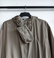 Veste coupe-vent personnalisée pour homme avec protection UV, fermeture éclair intégrale, capuche, pliable, légère, respirante, imperméable, été, extérieur, ODM OEM