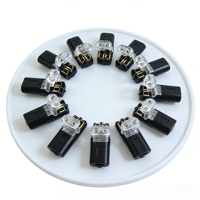 Connecteurs de fils à raccordement rapide D2 2p, sans dénudage ni soudure, 22-18AWG 300V 9A, pour bande lumineuse LED