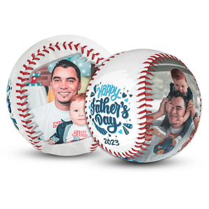Custom Printed Logo Full Grain PU PVC Leather Flat Seam Raised Wool Cork Softball Training Weight Professional <strong>Baseball</strong> <strong>Balls</strong> - Product Image 4
