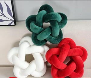 Five-pointed Star Knot Pillow Spandex Material PP Cotton Filling Nordic Region Style Living Room Decor <b>Throw</b> Pillow - Product Image 3