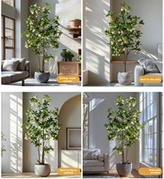 Plante artificielle en pot réaliste la plus vendue - Décoration de luxe pour le bureau et la maison, mariage et Thanksgiving, plastique durable