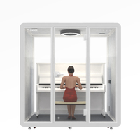 Cabine de piano insonorisée, cabine de bureau insonorisée, cabine d'enregistrement simple, installation facile, pod de formation à domicile CE