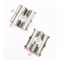 Fixations dissimulées WPC, clips en acier inoxydable pour accessoires de terrasse composite, installation OEM personnalisée
