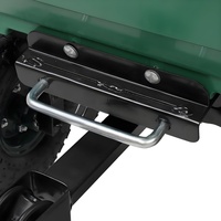 Brouette pliable robuste en acier avec plateau en béton, roues en caoutchouc et mousse PU, composants en plastique pour outils de construction