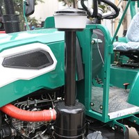 Tracteur à roues diesel 4x4 avec système hydraulique multidirectionnel, tracteur d'ingénierie à roues avec cabine fermée pour travaux sur site