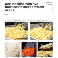 Hete aanbieding Elektrische Gegolfde Snijder Wolf Tanden Aardappelmachine Gebakken Wolf Tanden Friet met Aardappelmes voor Fastfood Restaurant