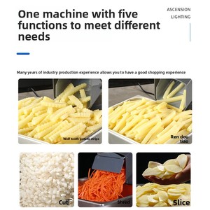 Offre Spéciale : Machine à Frites Ondulées <span class=keywords><strong>Électrique</strong></span> Effet Dents de Loup avec <span class=keywords><strong>Coupe</strong></span>-Frites pour Restaurants Fast-Food - Product Image 5