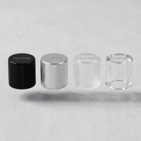 Tapa de Perfume Cilíndrica de Acrílico Mate Personalizada de Fábrica FEA15 para Mini Botellas de Perfume de Muestra, Múltiples Colores