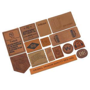 Bolso personalizado Jeans Ropa parche de piel sintética Logotipo de cuero PU etiqueta para ropa jeans Ropa bolsos - Product Image 4