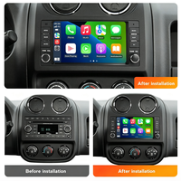 Radio Mobil Android 7 inci untuk Jeep, Pemutar Multimedia Knob, Wireless CarPlay, Auto Navi, Layar Sentuh Kapasitif IPS, Pemasangan di Dashboard
