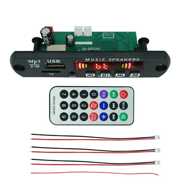 DC 6V-32V Amplifier 3W+3W MP3 WAV Decoder Bluetooth Wireless Amplifier Board Module