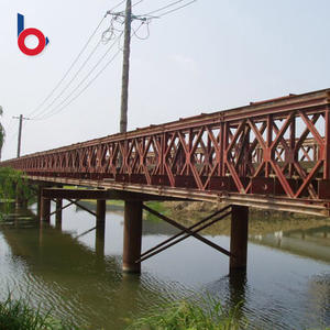 Voetgangersbrug met zware stalen constructie, Baileybrug / cantilever brug met grote overspanning - Product Image 2