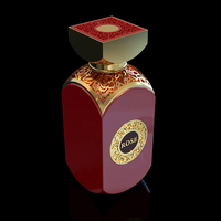 Botol kaca parfum mewah untuk kemasan desain baru 30ml 50ml 100ml botol kaca parfum kotak merah Crimp unik