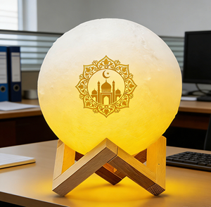 Lámpara Lunar Digital Equantu Islam SQ168 con Altavoz, Aplicación y Control Remoto para la Recitación de Surah del Corán Árabe - Product Image 4