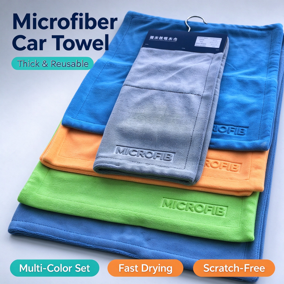 Custom Logo Wholesale Microfiber Towel for Car Cleaning Detailing ...