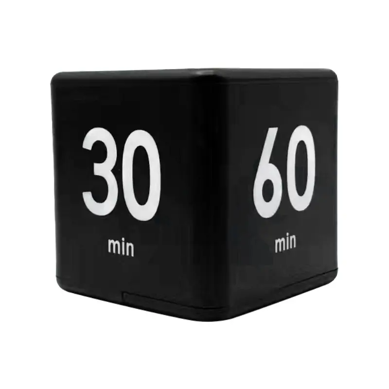 Small Cube Countdown Timer with LCD Display for Time Management