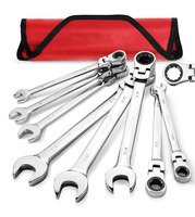 Venta caliente 12 piezas llave de combinación kits de llaves inglesas de extremo combinado Juego de llaves de trinquete herramienta de mano herramientas de reparación de automóviles