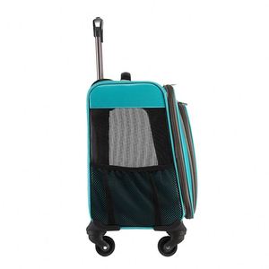 Valise de transport pour animaux de compagnie BSCI Factory, surdimensionnée, pour chat et chien jusqu'à 15 kg, pour deux chats, portable, à quatre roues - Product Image 6