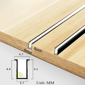 Dưới tủ <span class=keywords><strong>LED</strong></span> dải ánh sáng thanh DC12V lớp tủ kệ panal tích hợp siêu mỏng nhôm hồ sơ tủ quần áo trưng bày - Product Image 1