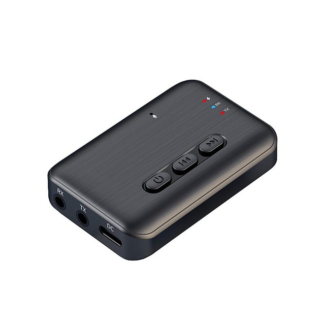 BT 5.3 Adapter Audio Transmitter Receiver 3.5mm AUX Wireless Audio Adapter Support TF Card for Home Speakers Wired Headphones
