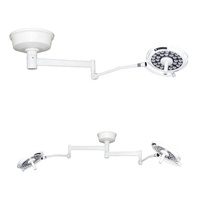 Lampe d'examen médical LED murale, également disponible en version sur pied mobile de type col de cygne pour examen ORL et dentaire