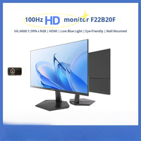 Monitor CCTV Skyworth 21.5 Inch FHD 75Hz/100Hz Gamut Warna Tinggi Dapat Dipasang di Dinding Tanpa Lengkung Hitam Garansi 1 Tahun