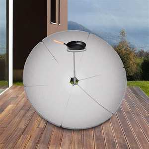 <span class=keywords><strong>Four</strong></span> <span class=keywords><strong>solaire</strong></span> portable avec plaques de <span class=keywords><strong>concentration</strong></span> solaires galvanisées, diamètre 1,5 m, écologique, pour usage extérieur - Product Image 2