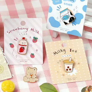Letter Lovers Metal Brooch Sweetheart Pet Series Ins Style Cute Cartoon Animal Badge Decorative Pin