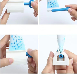 Rolling Tube Squeezer <b>Toothpaste</b> Seat Holder Stand Rotate Dispenser for Bathroom - Product Image 6