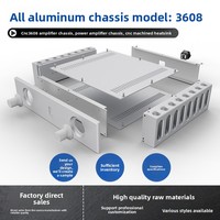 Boîtier d'amplificateur audio HIFI CNC3608 BRZHIFI, châssis en aluminium pour dissipation thermique, haute qualité, DIY