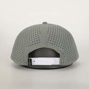 OEM Haute Qualité Vente en Gros Logo Brodé Personnalisé Casquette de Golf 6 Panneaux à Bord Plat Casquette Gorras en Polyester Tissé avec Écusson de Retournement - Product Image 5