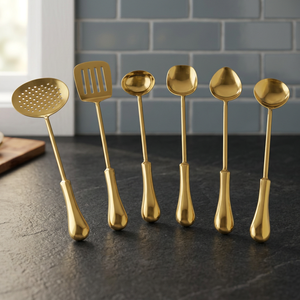 Spatula LITTLE DIANA 8 Pcs Set <b>Kitchen</b> Tools <b>Utensil</b> Set <b>Kitchen</b> Cookware Tool Stainless Steel Cooking Spoon - Product Image 4