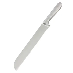 YOUYUE pisau dapur baja tahan karat desain baru pisau roti dengan pegangan berongga bergerigi