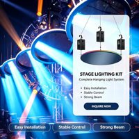 Système cinétique DMX de lumières LED à disque miroir, lourd, avec treuil DMX, pour discothèque, DJ, fête, lampe LED RGB