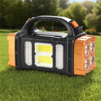 Lampe torche LED COB solaire rechargeable par USB, étanche, puissante pour le camping, le travail en extérieur et les lanternes.