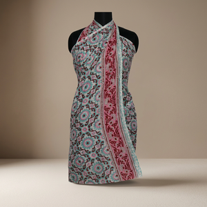 Nouvel Arrivage Vente en Gros Fabricant Indien Personnalisé Paréo de Plage Style Robe de Bain 100% Coton Écologique Motif Floral 1 - Product Image 1