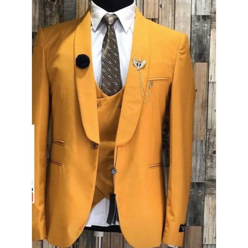 Shop Our Bright Yellow Piece Men's Suits for Formal Events