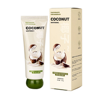 Dentifrice Bio Personnalisé à la Menthe et à la Noix de Coco Sans Fluorure, Blanchissant, Haleine Fraîche, Huile de Coco Naturelle, Soin Bucco-dentaire