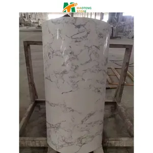 China Natural Custom Outdoor Decorative Building Material Roman Marble Column For Sale