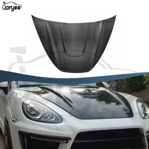 Kit de carrocería de capó de motor delantero de fibra de carbono estilo M, pieza de coche para <span class=keywords><strong>Porsche</strong></span> <span class=keywords><strong>Cayenne</strong></span> 958 2010-2014 2011 2012 <span class=keywords><strong>2013</strong></span>, accesorio de afinación - Product Image 2