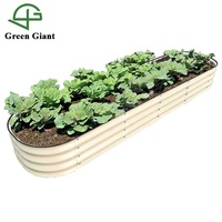 Kit de Jardinière Ovale Surélevée en Acier Galvanisé Écologique pour Vente en Gros, OEM ODM, pour Racines Longues, Usage Domestique