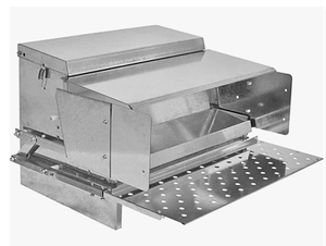 Pollo da 40 libbre a pedale mangiatoia ratto e sistema di alimentazione resistente alle intemperie per fagiani e pollame - Product Image 3