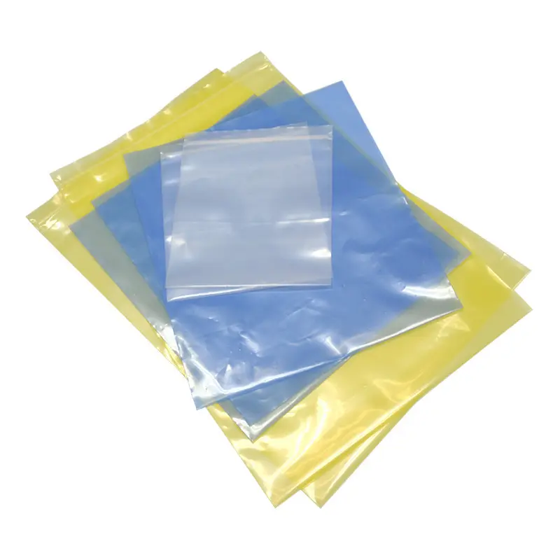 Professional Manufacture Vci Gas Phase Anti-Rust Bag Custom Transparent Flat Mouth Metal Anti Rust Anti-Static Packaging Bag